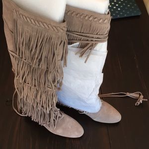 genuine suede Steve Madden knee high boots